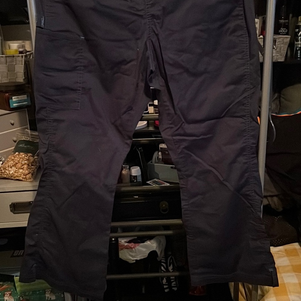 Woman’s navy blue scrubs